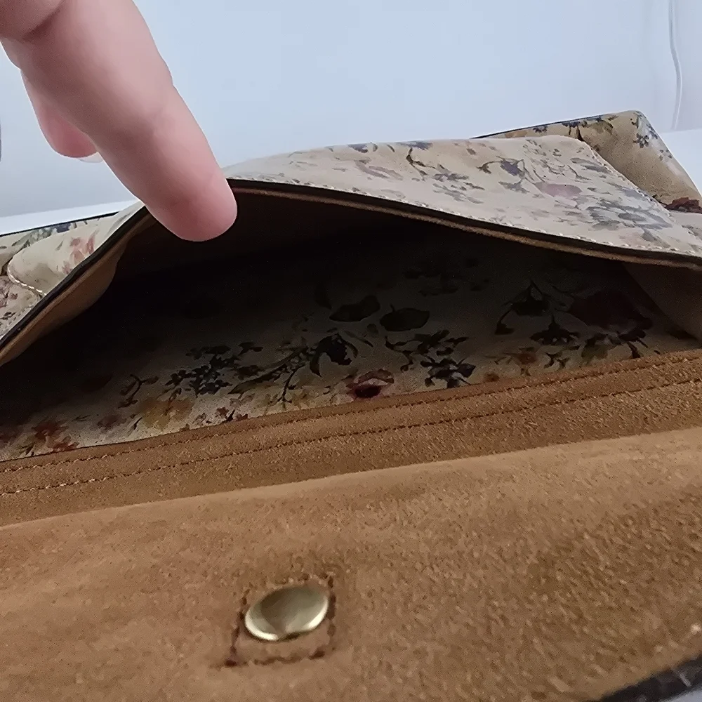 Patricia Nash Leather Avellino Floral Medium Front Pocket Crossbody - Picture 7 of 16